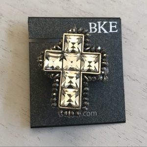 Giant Silver Cross Ring